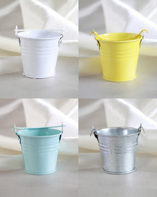 Assorted Mini Galvanised Pails - 2''/3''/4''