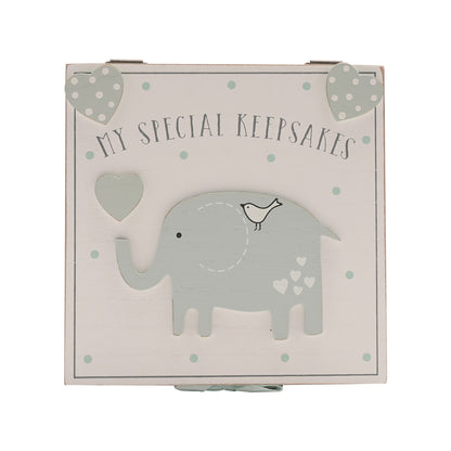 'Petit Cheri' My Special Keepsake Box 16cm x 16cm - Blue