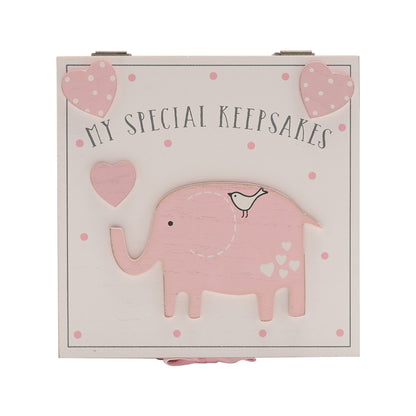 'Petit Cheri' My Special Keepsake Box 16cm x 16cm - Pink
