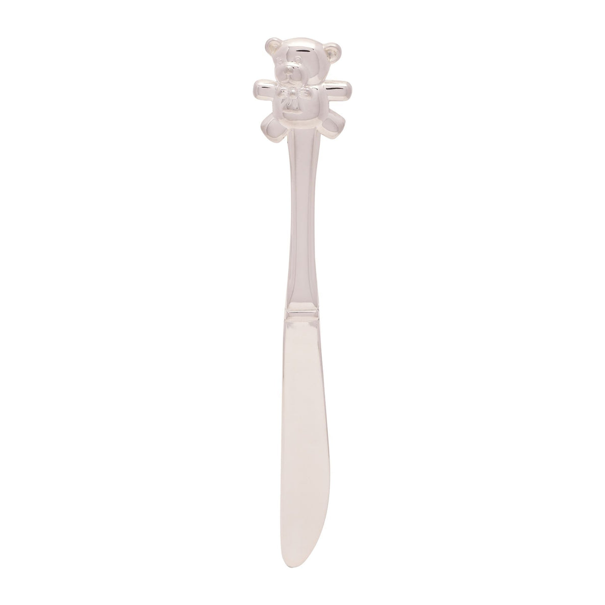 Silverplated Knife, Fork & Spoon Set with Teddy Tops *(96/24)