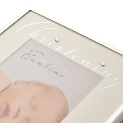 Bambino Silver Plated Photo Frame - Christening 4" x 6"