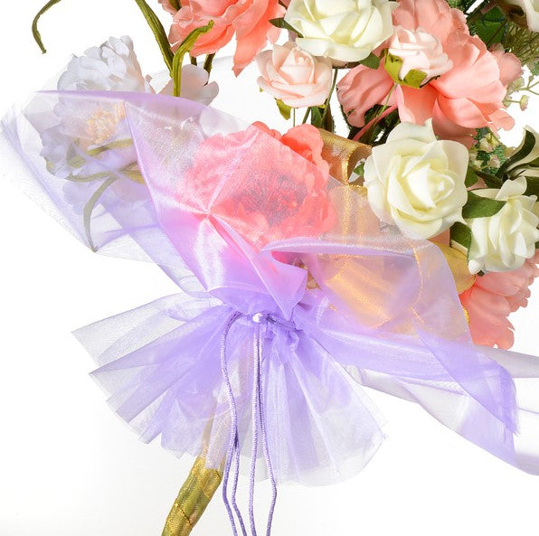 Organza Floral Wrap
