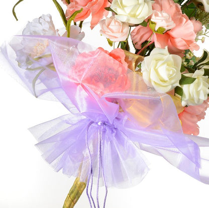 Organza Floral Wrap