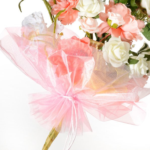 Organza Floral Wrap