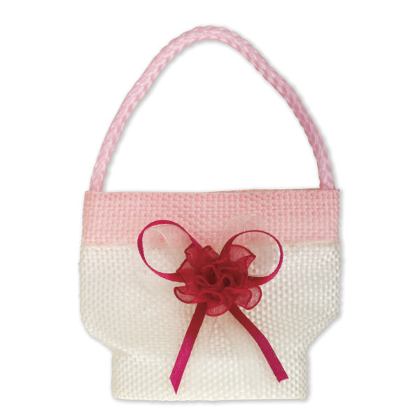 Woven Bucket Bag with Bow