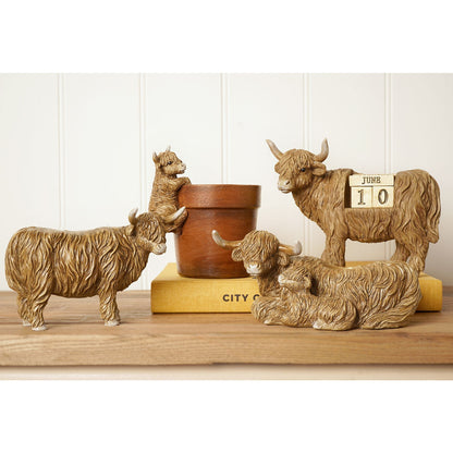Country Living Highland Cow Plant Pot