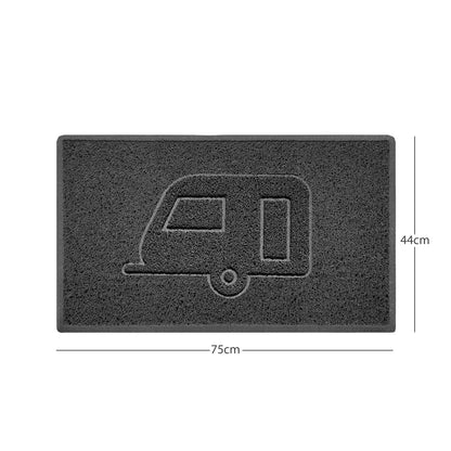 "Caravan" Grey Spaghetti Door Mat