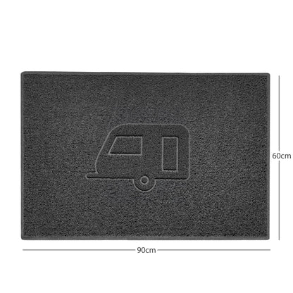 "Caravan" Grey Spaghetti Door Mat
