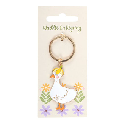 Waddle On Duck Keyring