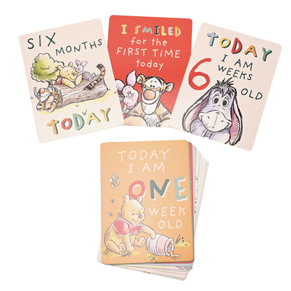 Disney Winnie The Pooh Keepsake Box with 12 x Milestone Cards