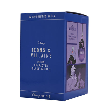 Disney Home Icons & Villains resin glass bauble box with Ursula character art