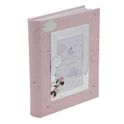 Disney Minnie Mouse With Balloon Silver Plated  Album With Frame 8" x 10"