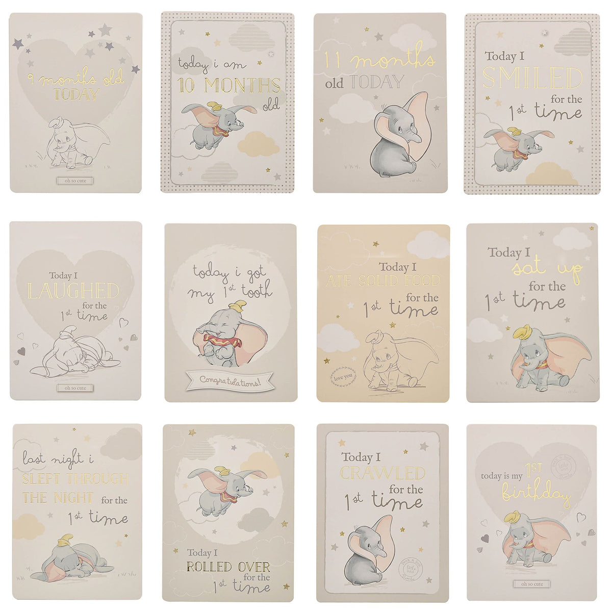 Disney Magical Beginnings Album & Milestone Card Set - Dumbo
