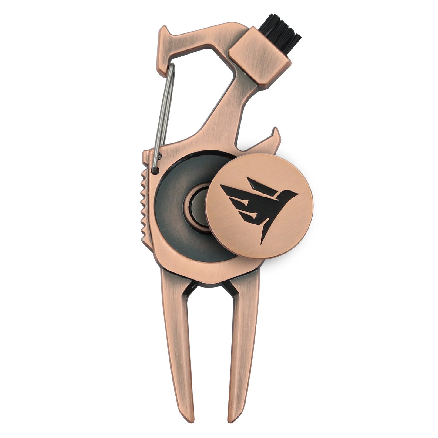 SWIFTEE Golf Divot Pitch Mark Repair Tool 7-in-1 Antique Copper