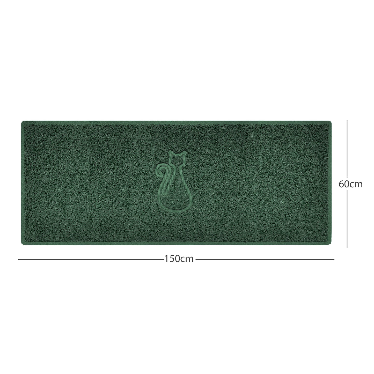 "Cat" Embossed Loofah Textured Spaghetti Door Mat