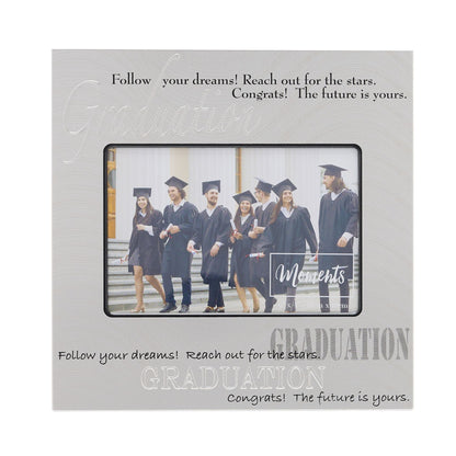 Graduation Frame Aluminium Satin embossed 6" x 4"