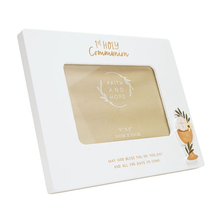 Faith & Hope Photo Frame 6'' x 4'' - 1st Communion