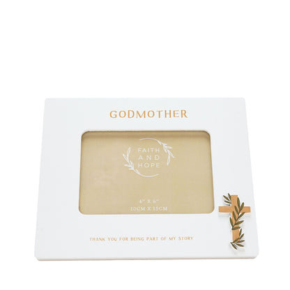 Faith & Hope Photo Frame 6'' x 4'' - Godmother
