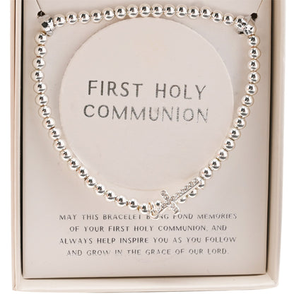 Faith & Hope Bracelet Beaded Cross - Communion