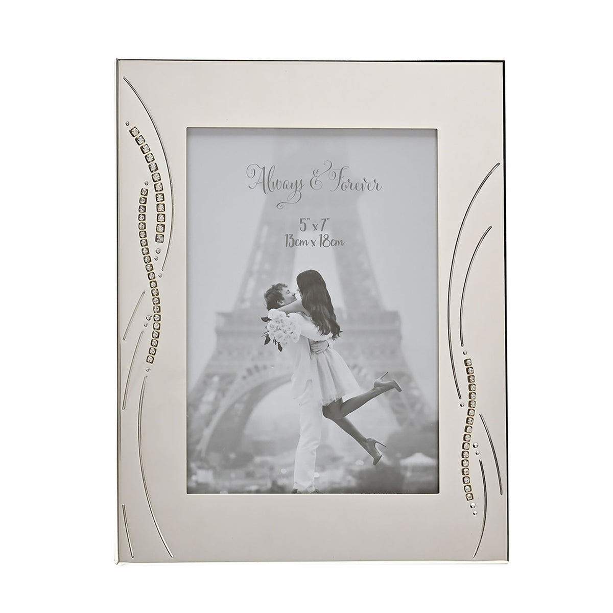 Photo Frame 2Tone S/Plated Double Anniversary - 25th