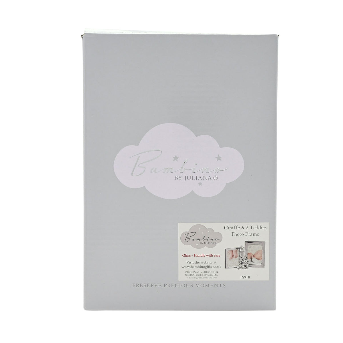 Double Photo Frame with Giraffe & 2 Teddies