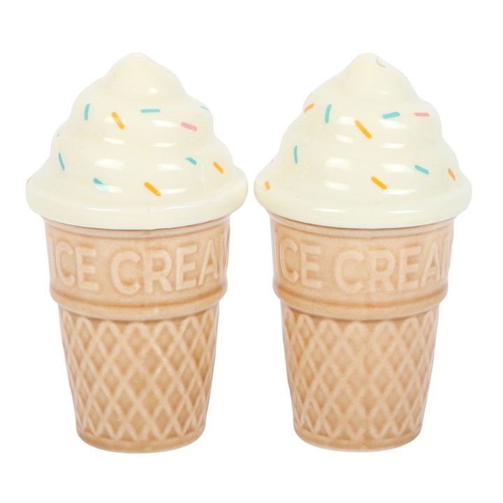 Ice Cream Cone Salt and Pepper Shakers