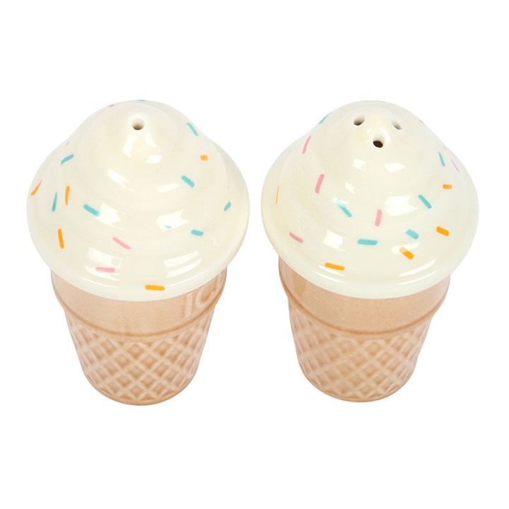 Ice Cream Cone Salt and Pepper Shakers