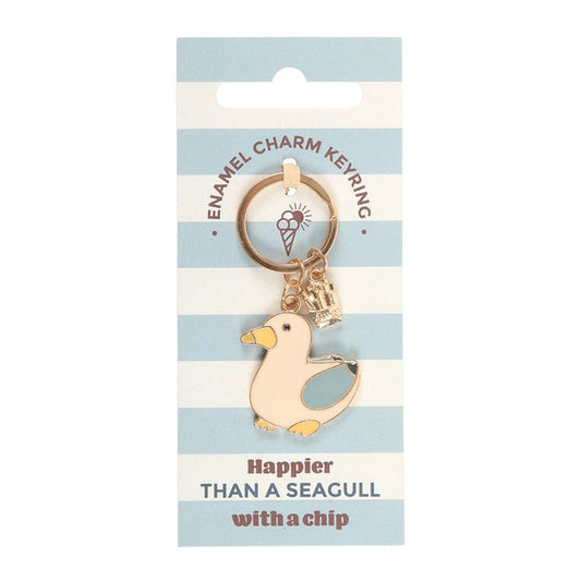 Seagull and Chips Keyring