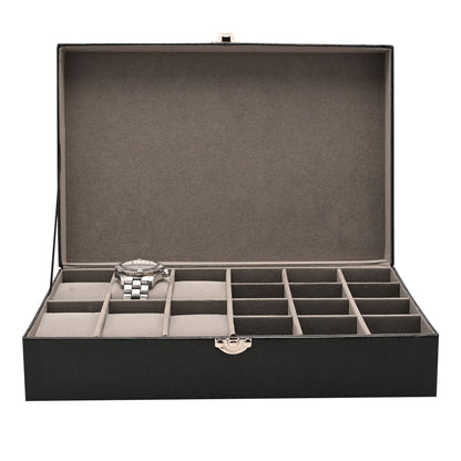 Harvey Makin Watch/Cufflink Box Holds 6 Watches/12 Cufflinks