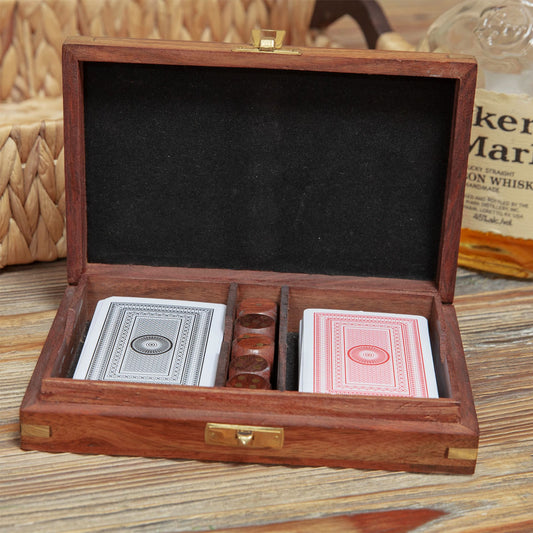 Harvey Makin Wooden Games Set  - Cards with Dice