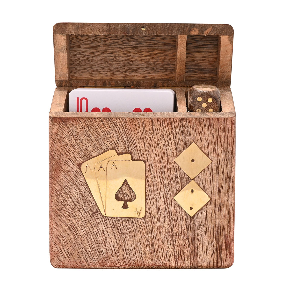 Harvey Makin Pack of Playing Cards & Dice In Wooden Box