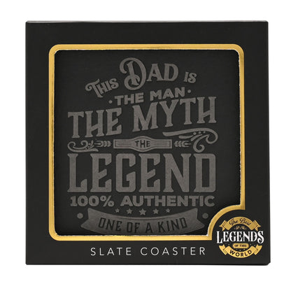 Harvey Makin Legend Slate Coaster - Dad