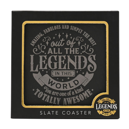 Harvey Makin Legend Slate Coaster - Amazing