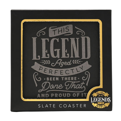 Harvey Makin Legend Slate Coaster - Perfect