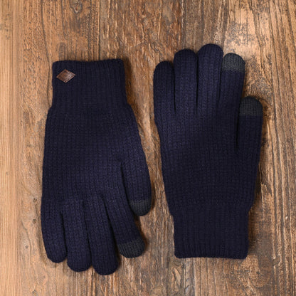 Harvey Makin Layers Gloves Gift Set - Navy Blue