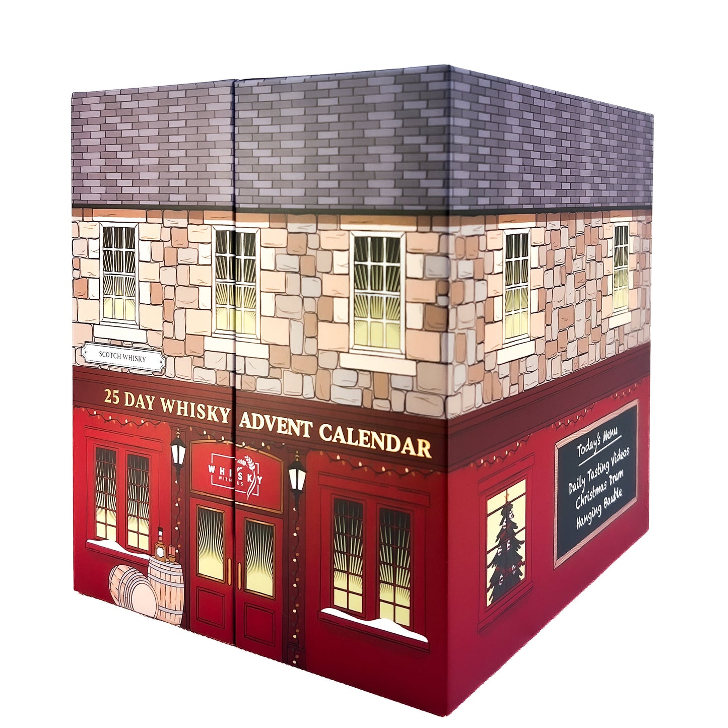 25 Day Scotch Whisky Advent Calendar. Includes Glass Bauble for Day 25 & Tasting Videos