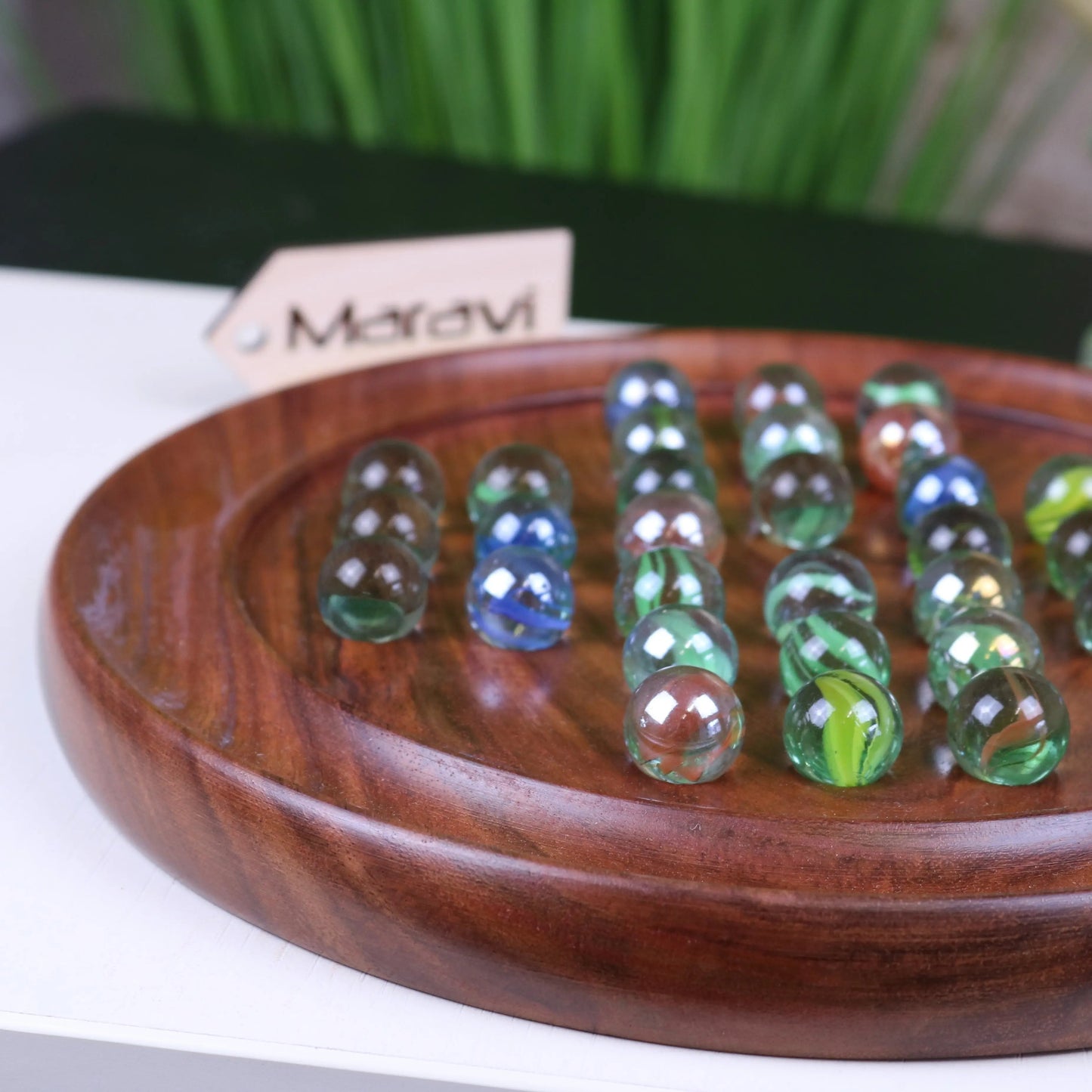 Jajur Wooden Solitaire Game