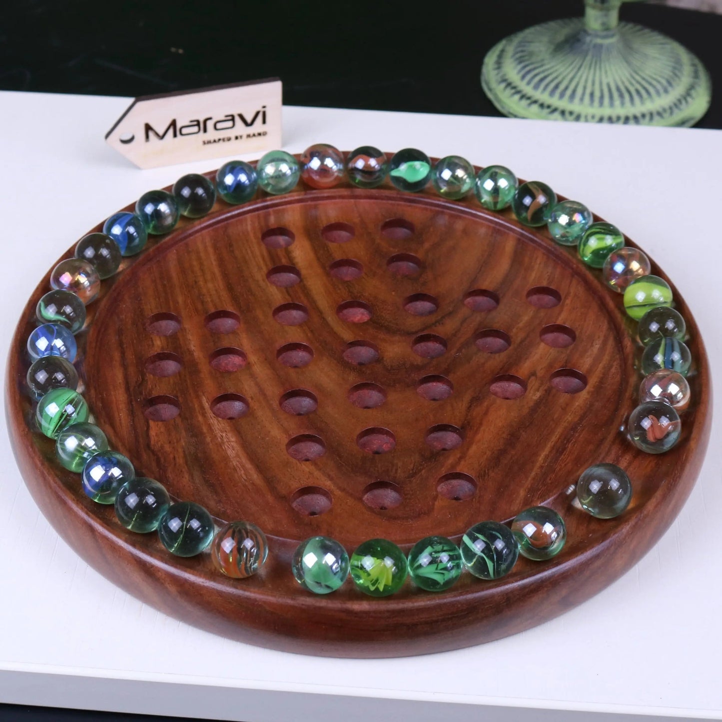 Jajur Wooden Solitaire Game