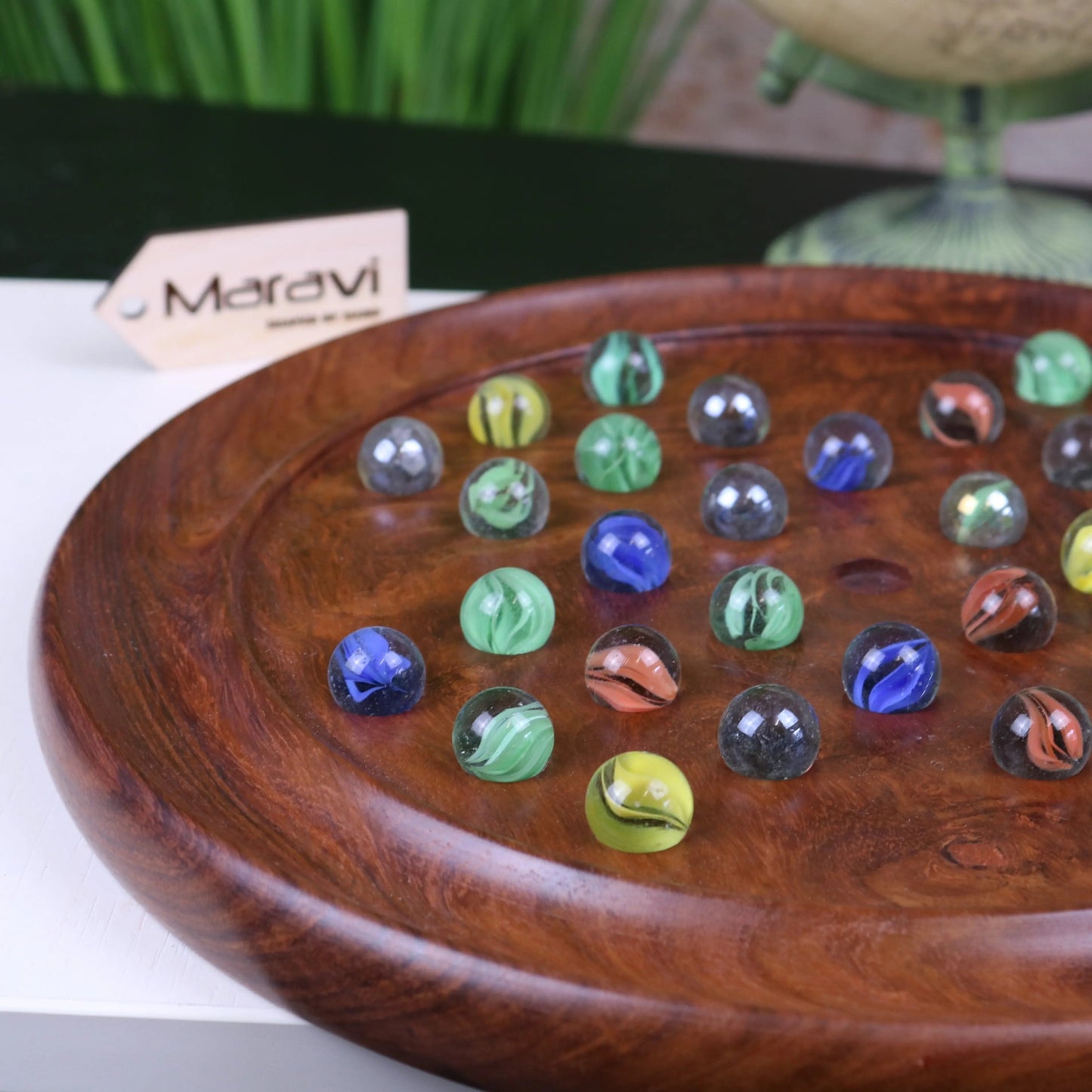 Jajur Wooden Solitaire Game