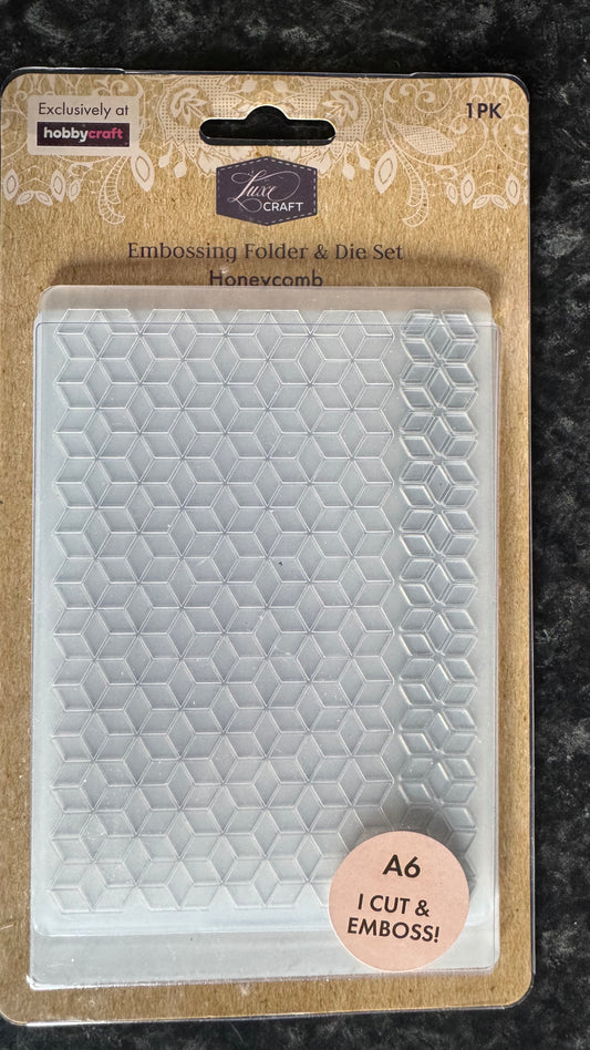Honeycomb Cut & Embossing Folder A6