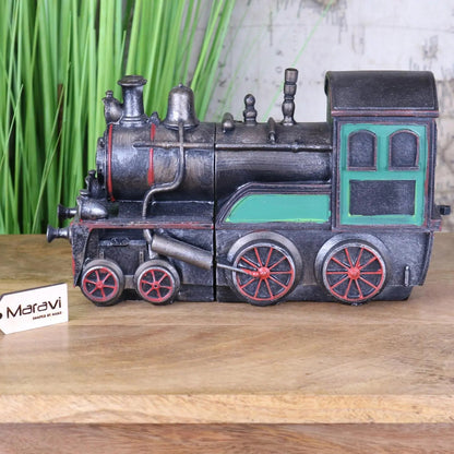 Mahun Steam Model Train Bookends