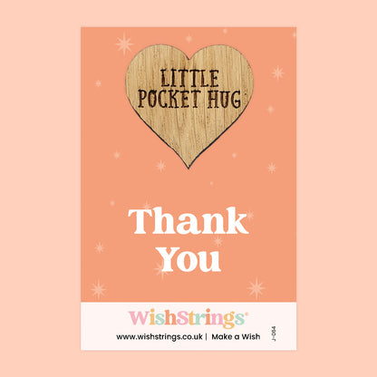 WishStrings Pocket Hug – Thank You Gift | Appreciation Keepsake Token | Thoughtful Mini Gift | Hug From Afar | Gratitude Letterbox Gift