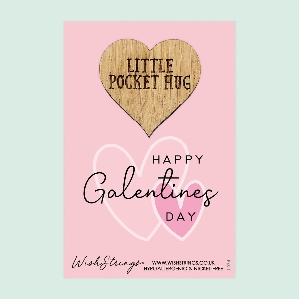 Pocket Hug – Happy Galentine’s Day | Thoughtful Gift for Best Friends | Keepsake Token for Celebrating Love, Friendship & Female Empowerment