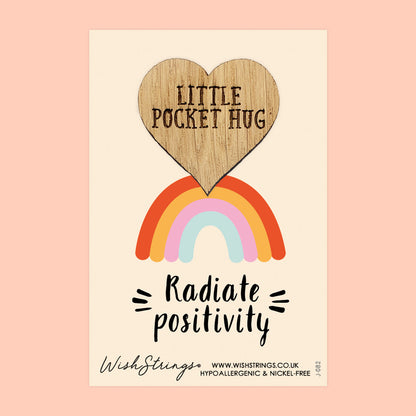 Pocket Hug – Radiate Positivity | Thoughtful Gift for Encouragement & Self-Belief | Keepsake Token to Uplift, Motivate & Brighten Their Day