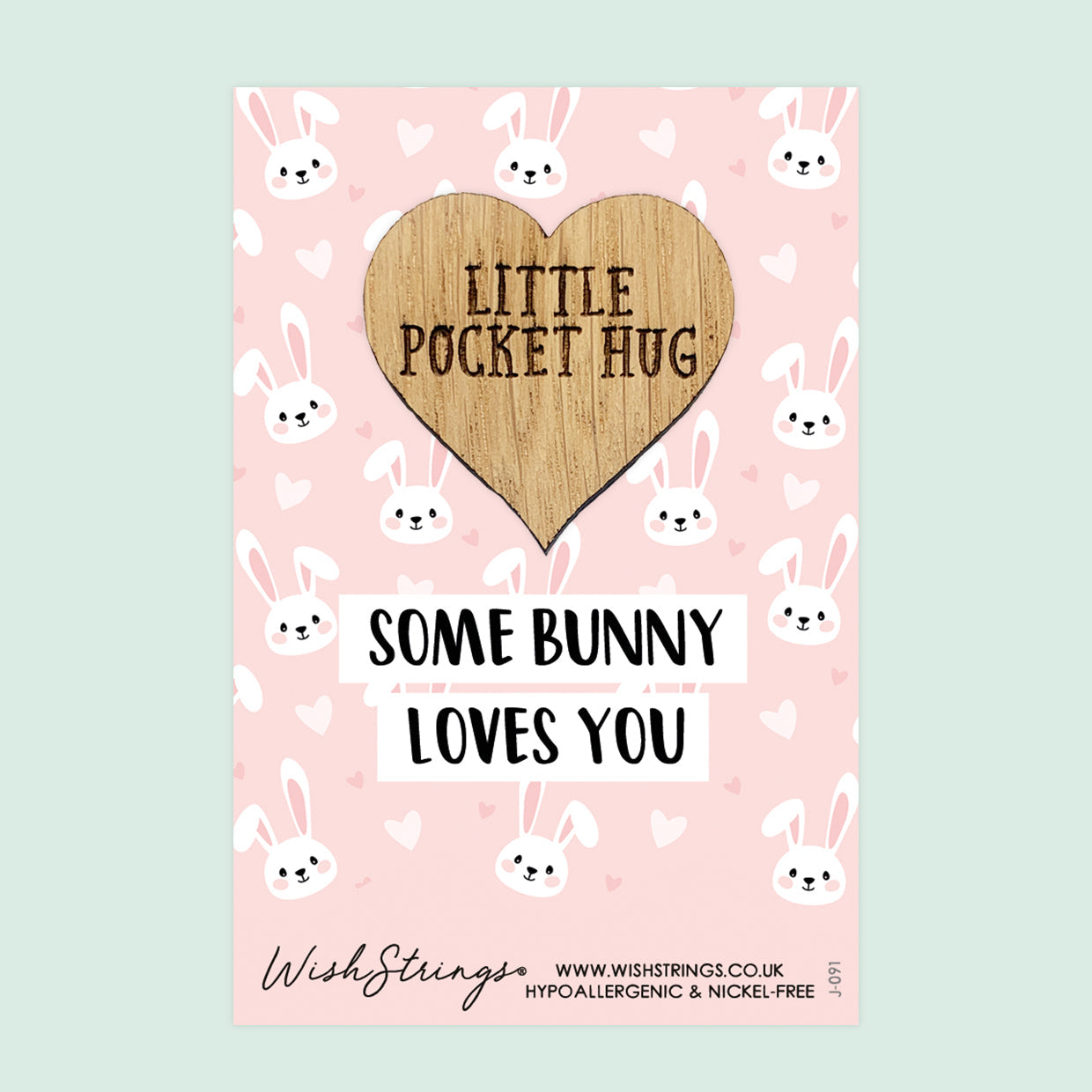 Pocket Hug - Some Bunny Loves You, Cute Bunny Design | Adorable Easter Gift | Keepsake Token for Sending Hugs & Easter Cheer