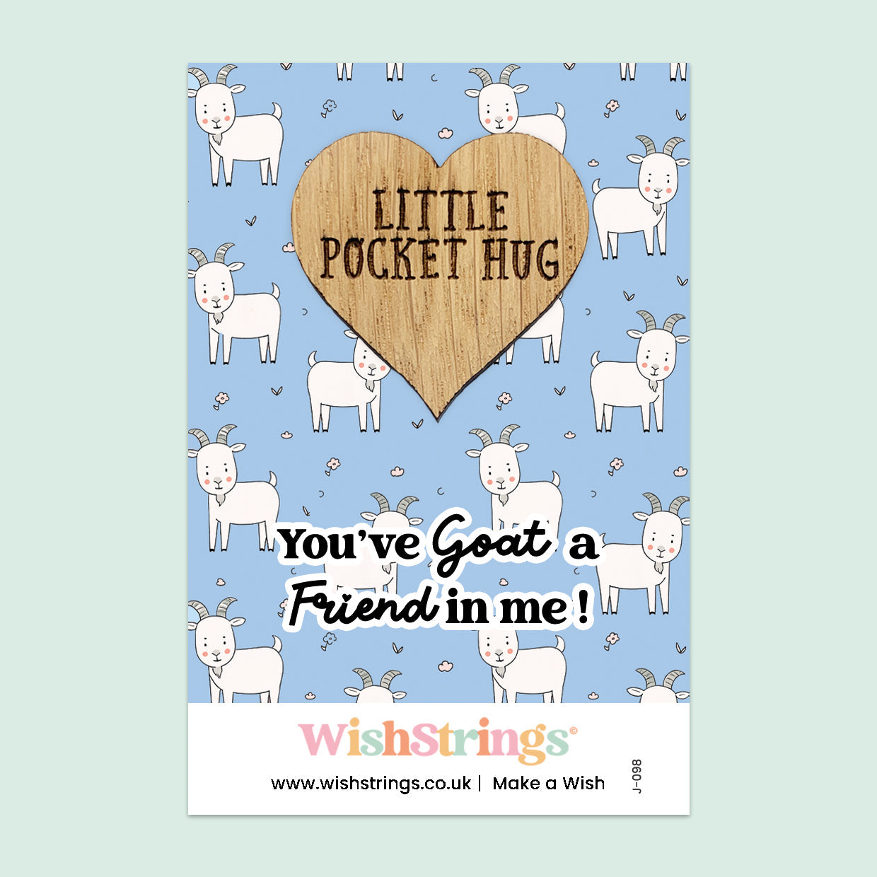 Pocket Hug – You’ve Goat a Friend in Me | Funny Farmyard Gift for Friendship | Keepsake Token to Show You Care