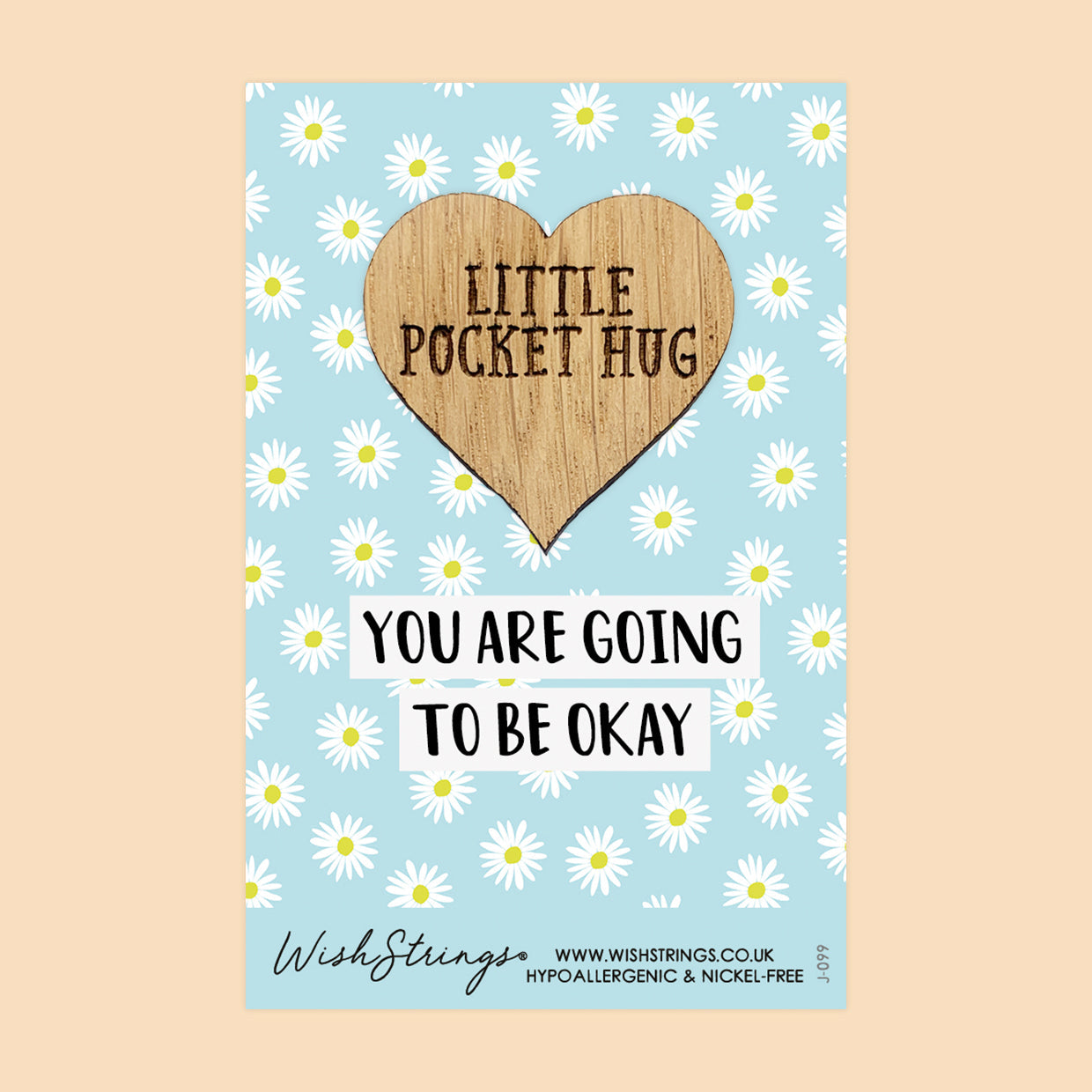 Pocket Hug - You Are Going to Be Okay | Comfort & Encouragement Gift | Keepsake Token for Sending a Hug, Support & Thinking of You