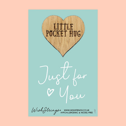 Pocket Hug - Just for You | Thoughtful Gift for Someone Special | Keepsake Token for Sending Hugs, Just Because & Special Occasions
