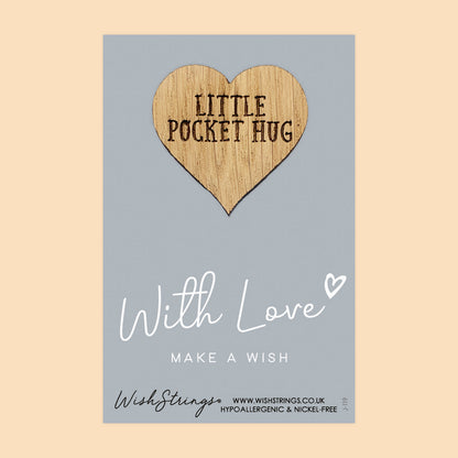 Pocket Hug - With Love, Make a Wish | Thoughtful Gift for Special Moments | Keepsake Token for Sending Hugs & Expressing Love