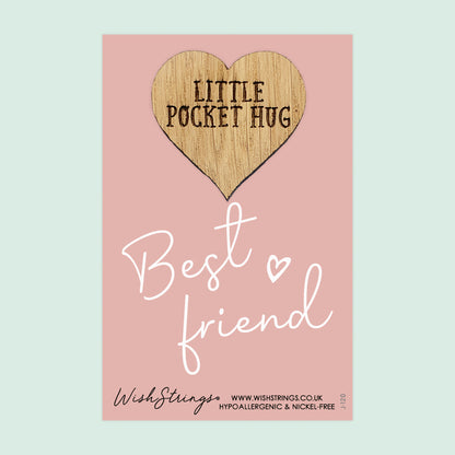 Pocket Hug - Best Friend | Thoughtful Friendship Gift | Keepsake Token for Sending Hugs & Celebrating Your Bestie